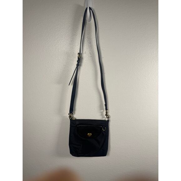 Designer x Coach A2022-868 Nylon/Leather Crossbody bag w/ Purple Floral Lining - Picture 2 of 14